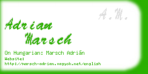 adrian marsch business card